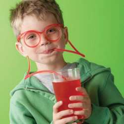 DIY Drinking Straw Glasses